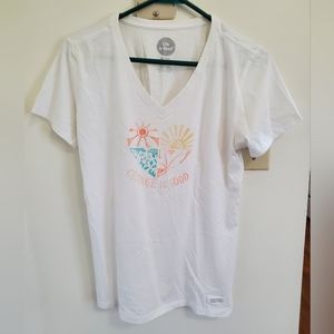 CHANGE is GOOD white t-shirt Med